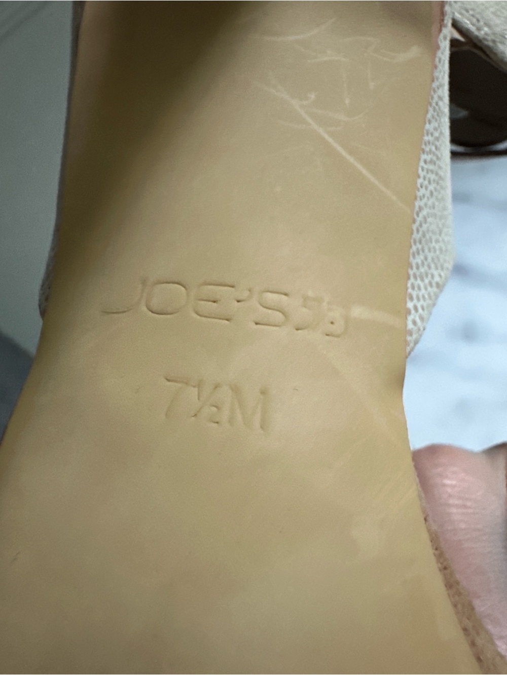 Joe's Jeans Suede Pointed-Toe Ankle-Strap Pumps in Tan - Picture 5 of 5
